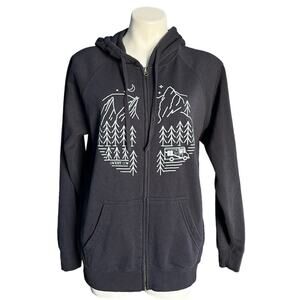 Sweet Cow Colorado Navy Blue full zip hoodie size medium